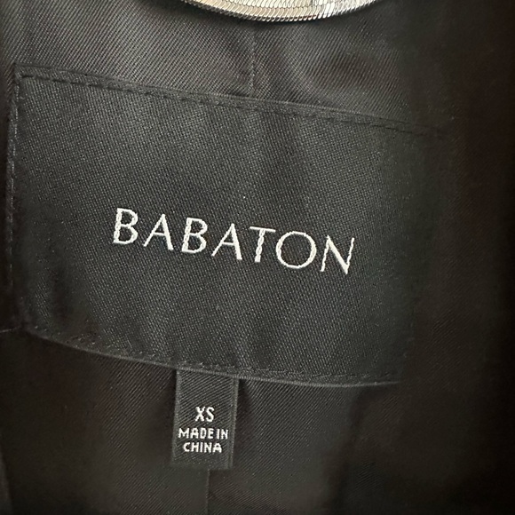 Babaton black wool cashmere blend jacket size xs mid length - Picture 6 of 8